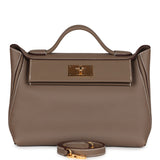 Hermes 24/24 29 Etoupe Taurillon Maurice and Swift Gold Hardware