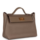 Hermes 24/24 29 Etoupe Taurillon Maurice and Swift Gold Hardware