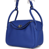 Hermes Lindy 26 Bleu Royal Clemence Palladium Hardware