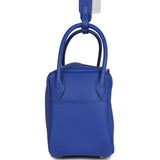 Hermes Lindy 26 Bleu Royal Clemence Palladium Hardware