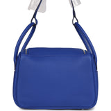 Hermes Lindy 26 Bleu Royal Clemence Palladium Hardware