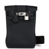 Hermes HAC A Dos PM Backpack Black Togo Palladium Hardware