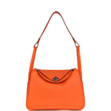 Hermes Lindy 26 Orange Minium Clemence Palladium Hardware