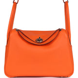 Hermes Lindy 26 Orange Minium Clemence Palladium Hardware