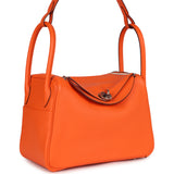 Hermes Lindy 26 Orange Minium Clemence Palladium Hardware