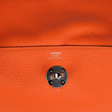 Hermes Lindy 26 Orange Minium Clemence Palladium Hardware