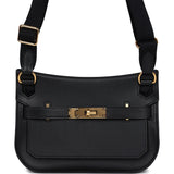 Hermes Mini Jypsiere Black Evergrain Gold Hardware