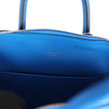 Hermes Mini 1923 Bolide Bleu France Evercolor Palladium Hardware