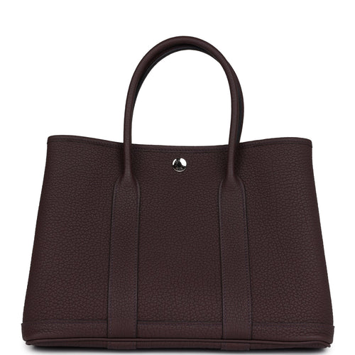 Hermes Garden Party 30 Rouge Sellier Negonda Palladium Hardware