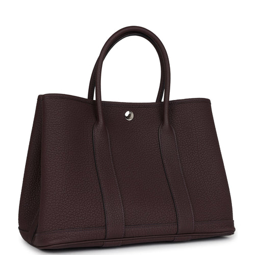 Hermes Garden Party 30 Rouge Sellier Negonda Palladium Hardware