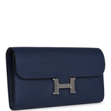 Hermes Constance Wallet To Go Bleu Navy Epsom Palladium Hardware