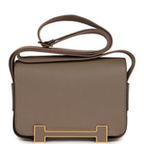 Hermes Geta Etoupe Chevre Gold Hardware