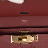 Hermes Jypsiere Mini Rouge H Evercolor Gold Hardware