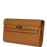 Hermes Kelly Wallet To Go Sesame Epsom Gold Hardware