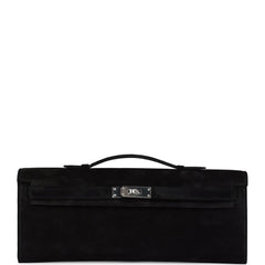 Hermes Kelly Cut Black Doblis Palladium Hardware