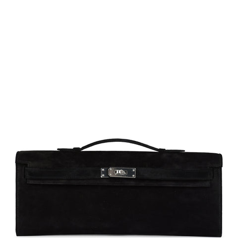 Hermes Kelly Cut Black Doblis Palladium Hardware