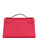 Hermes Kelly Pochette Rose Mexico Swift Palladium Hardware