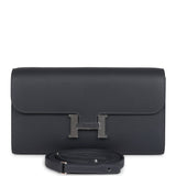 Hermes Constance Wallet To Go Ardoise Evercolor Palladium Hardware