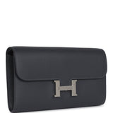 Hermes Constance Wallet To Go Ardoise Evercolor Palladium Hardware