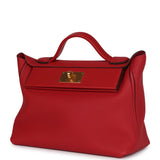 Hermes 24/24 29 Rouge Vif Taurillon Maurice and Rouve Piment Swift Gold Hardware