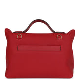 Hermes 24/24 29 Rouge Vif Taurillon Maurice and Rouve Piment Swift Gold Hardware