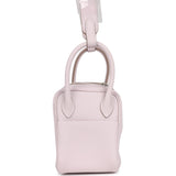 Hermes Mini Lindy Mauve Pale Verso Clemence Palladium Hardware