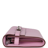 Hermes Kelly Wallet To Go Mauve Sylvestre Epsom Palladium Hardware