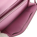 Hermes Kelly Wallet To Go Mauve Sylvestre Epsom Palladium Hardware