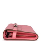 Hermes Kelly Wallet To Go Rose Confetti Epsom Palladium Hardware