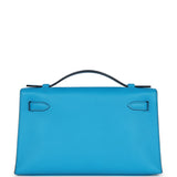 Hermes Kelly Pochette Bleu Frida Swift Gold Hardware