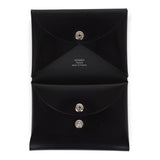 Hermes Calvi Duo Card Holder Black Box Palladium Hardware