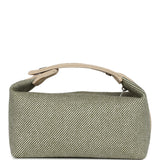 Hermes Bride-A-Brac PM Vert H Natte Canvas and Wool Palladium Hardware