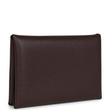 Hermes Calvi Card Holder Moka Evercolor Palladium Hardware