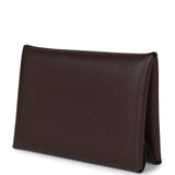 Hermes Calvi Card Holder Moka Evercolor Palladium Hardware