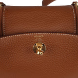 Hermes Mini Lindy Gold Clemence Gold Hardware