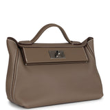 Pre-owned Hermes 24/24 29 Etoupe Maurice and Swift Palladium Hardware