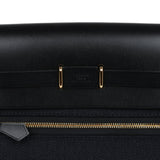 Hermes Herbag Zip 20 Mini Black Toile Militaire Canvas and Black Vache Hunter Gold Hardware