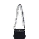 Hermes Herbag Zip 20 Mini Black Toile Militaire Canvas and Black Vache Hunter Gold Hardware