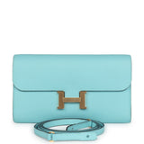 Hermes Constance Wallet To Go Bleu Atoll Epsom Gold Hardware