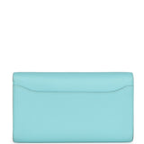 Hermes Constance Wallet To Go Bleu Atoll Epsom Gold Hardware