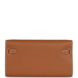 Hermes Kelly Wallet To Go Gold Epsom Gold Hardware