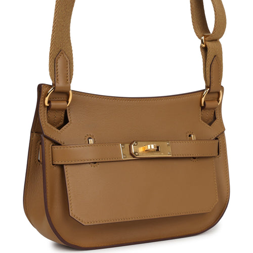 Hermes Mini Jypsiere Bronze Dore Swift Gold Hardware