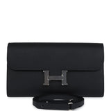 Hermes Constance Wallet To Go Black Epsom Palladium Hardware