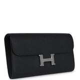 Hermes Constance Wallet To Go Black Epsom Palladium Hardware