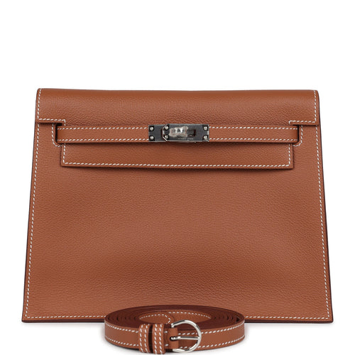 Hermes Kelly Danse Gold Evercolor Verso Palladium Hardware