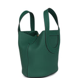 Hermes In-The-Loop 18 Vert Moyen Clemence/Swift Gold Hardware