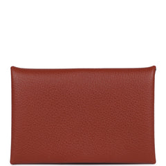Hermes Calvi Card Holder Cuivre Evercolor Palladium Hardware
