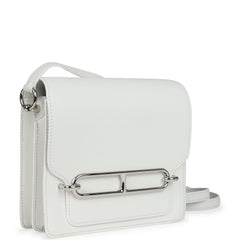 Hermes Mini Roulis New White Evercolor Palladium Hardware