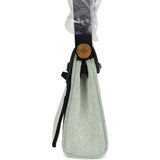 Hermes Herbag Zip 20 Mini Ecru and Vert Moyen Toile H Canvas and Black Vache Hunter Gold Hardware