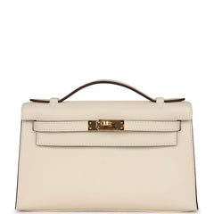 Hermes Kelly Pochette Nata Swift Gold Hardware